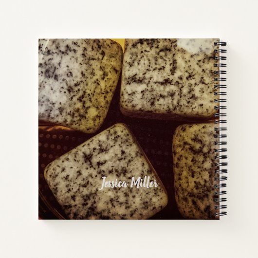 Koud glas van whisky notitieboek (Achterkant)