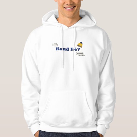 Koud Hè? Hoodie (Voorkant)
