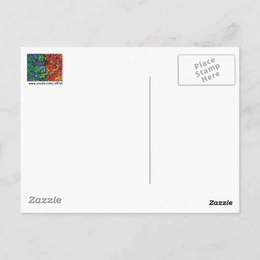 Koud in warm Briefkaart (Achterkant)