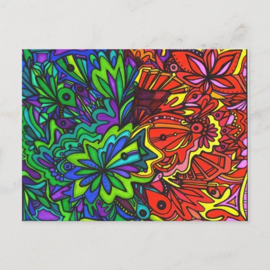 Koud in warm Briefkaart (Voorkant)