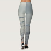 Koud kalm zee op een winterdag leggings (Achterkant)