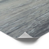 Koud kalm zee op een winterdag poster (Hoek)