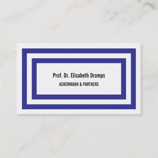 Koud Koud Blauw Visitekaartje (Voorkant)