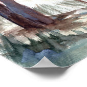 Koud meer in de winter poster (Hoek)