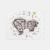 Koud Nose Warm Heart Fleece Deken (Voorkant (Horizontaal))