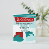 Koud sneeuwarm Mittens Kaart (Staand voorkant)