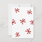 Koud sneeuwarm Mittens Kaart (Achterkant)