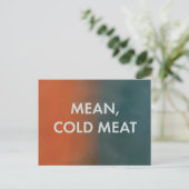Koud vlees, alleen moorden in het gebouw briefkaart (Staand voorkant)