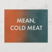 Koud vlees, alleen moorden in het gebouw briefkaart (Voorkant)