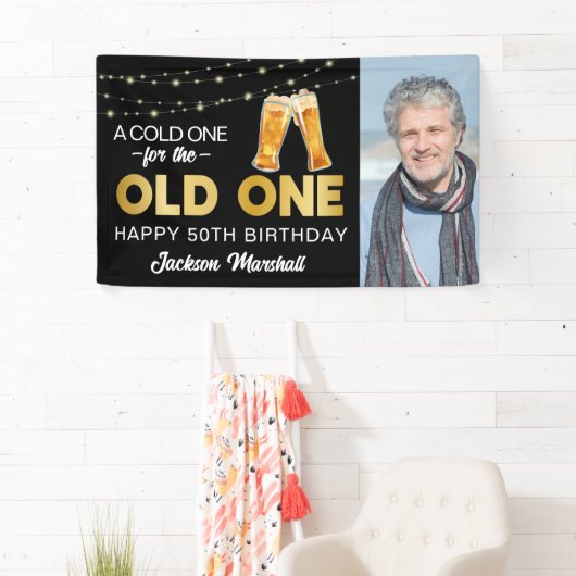 Koud voor de oude | Foto van Birthday Spandoek (Insitu)