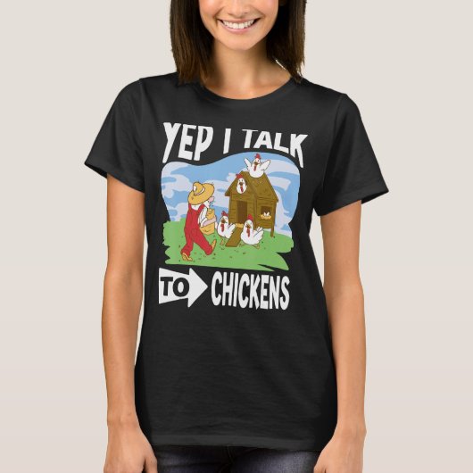 Koud voor kipboerenkleding voor kippen en kuikenbr t-shirt (Voorkant)