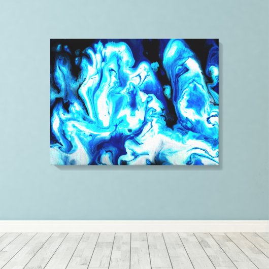 Koud vuur canvas afdruk (Insitu (Houten vloer))