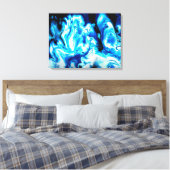 Koud vuur canvas afdruk (Insitu (Slaapkamer))