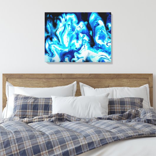 Koud vuur canvas afdruk (Insitu (Slaapkamer))