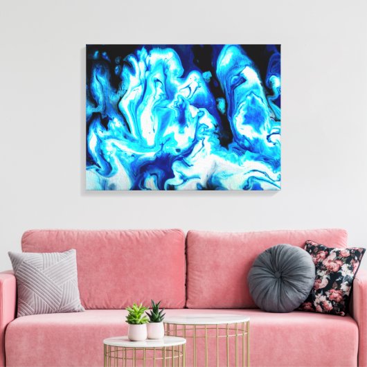Koud vuur canvas afdruk (Insitu (Woonkamer))