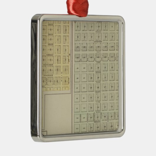 Koud water, bescherming, Avilla, Kansas Metalen Ornament (Rechts)