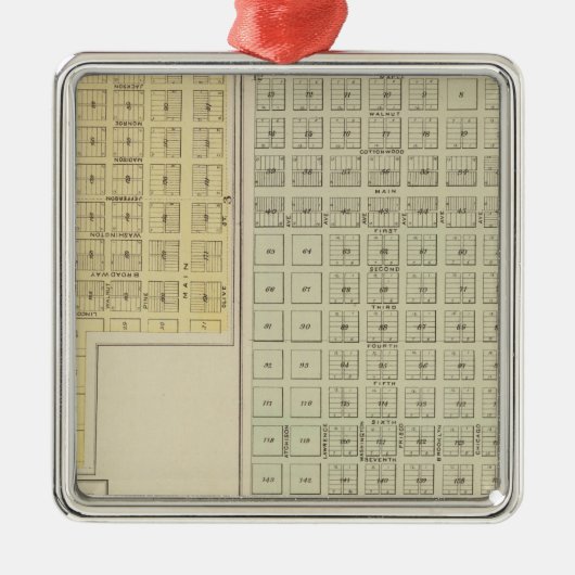 Koud water, bescherming, Avilla, Kansas Metalen Ornament (Voorkant)