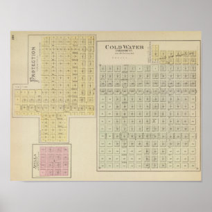 Koud water, bescherming, Avilla, Kansas Poster