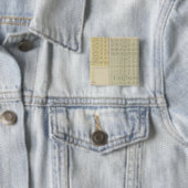 Koud water, bescherming, Avilla, Kansas Vierkante Button 5,1 Cm (In situ)