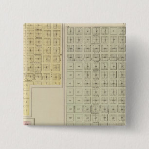 Koud water, bescherming, Avilla, Kansas Vierkante Button 5,1 Cm