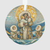 "Koud water, sterke gids" acryl Ornament (achterkant)