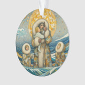 "Koud water, sterke gids" acryl Ornament (voorkant)