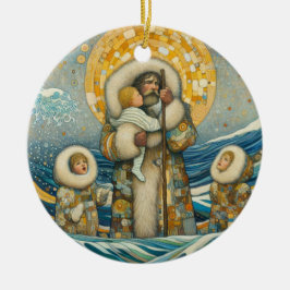 "Koud water, sterke gids" Keramisch Ornament