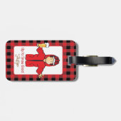 Koud weer Alaskan Funny Snow Gezegde voor hem Bagagelabel (Achterkant horizontaal)