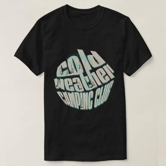 Koud weer camping liefhebbers shirt. t-shirt (Design voorkant)