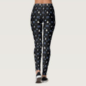 Koud weer Running Christmas Sneeuwman Leggings (Achterkant)