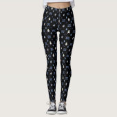 Koud weer Running Christmas Sneeuwman Leggings (Voorkant)