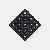 Koud weer Running Christmas Sneeuwman Servet (Hoek)