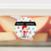 Koud weer / seizoensgebonden opberglabels labels (Aangebracht)