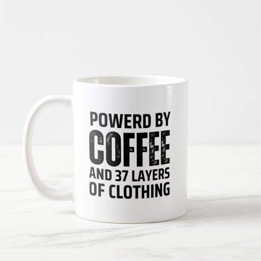 Koud Weer Vibes Mok, Koffie en weer Koffiemok (Links)