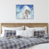 Koud Winter Fairy Portret Canvas Afdruk (Insitu (Slaapkamer))