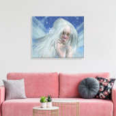 Koud Winter Fairy Portret Canvas Afdruk (Insitu (Woonkamer))