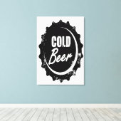 Koudbier Canvas Afdruk (Insitu (Houten vloer))