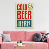 Koudbier Canvas Afdruk (Insitu (Woonkamer))