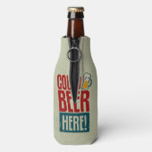 Koudbier Flesjeskoeler (Fles Achterkant)