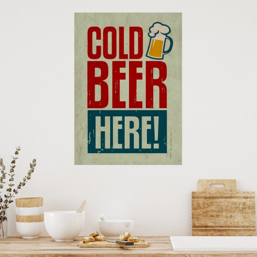 Koudbier Poster (Keuken)