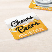 Koudbier van Frosty Icy Kartonnen Onderzetters (Gebogen)