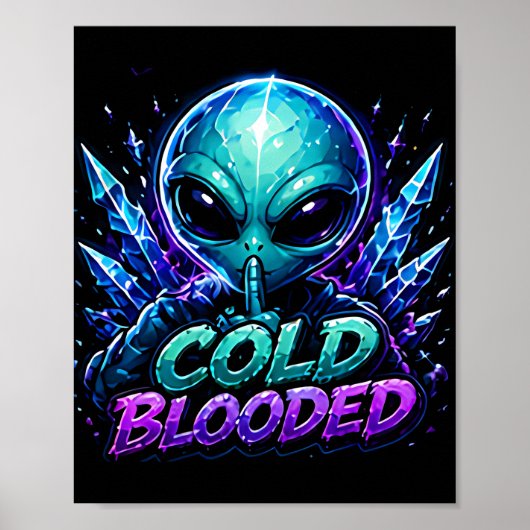 Koudbloedige Alien Emote Poster (Voorkant)