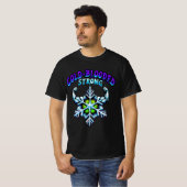 Koudbloedige sterke sneeuwkracht psychedelisch t-shirt (Voorkant volledig)