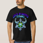 Koudbloedige sterke sneeuwkracht psychedelisch t-shirt (Voorkant)