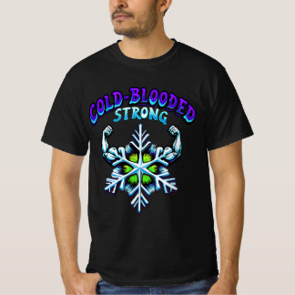 Koudbloedige sterke sneeuwkracht psychedelisch t-shirt