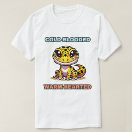 Koudbloedige warmhartige grappige luipaardgekko t-shirt