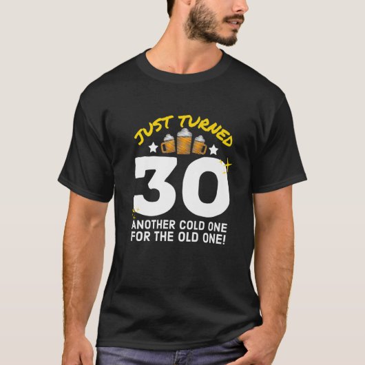 Koude 130 voor de oude 30e geboorte t-shirt (Voorkant)