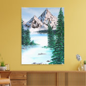 Koude Berg Canvas Afdruk (Insitu (Woonkamer))