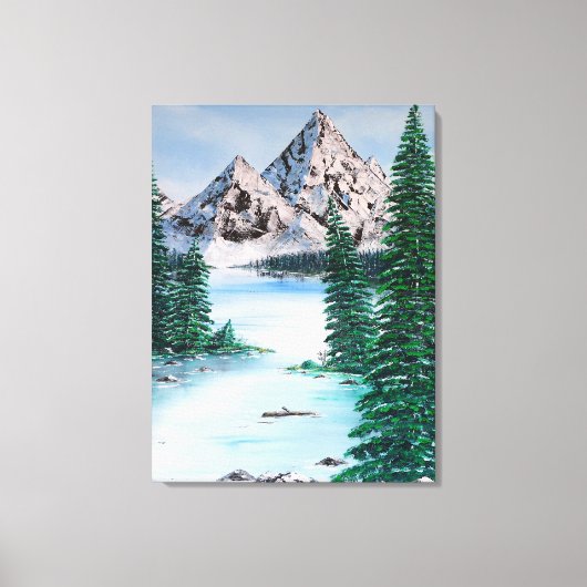 Koude Berg Canvas Afdruk (Voorkant)