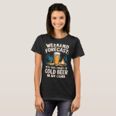 Koude bier camping berg grafisch t-shirt (Voorkant volledig)